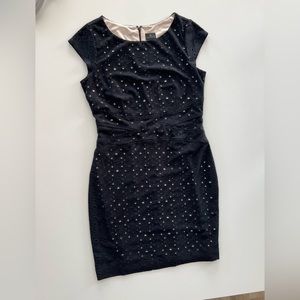 Worthington Black Eyelit Cocktail Dress size 10